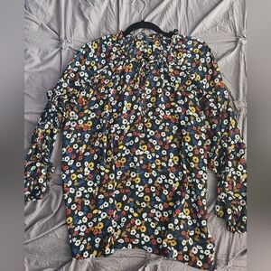 Ann Taylor Factory Multicolor Floral Blouse